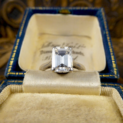 Emerald Cut Diamond Engagement Ring