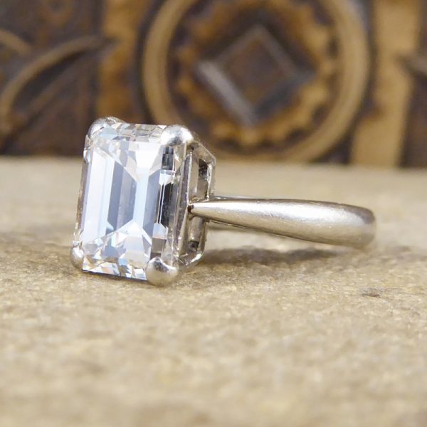 Emerald Cut Diamond Engagement Ring