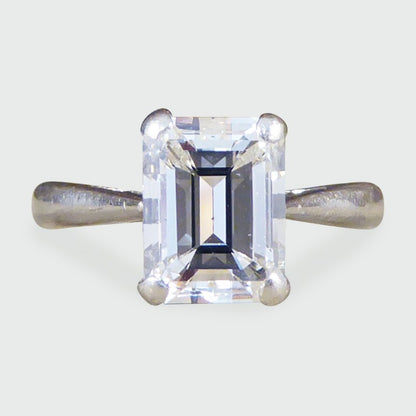 Emerald Cut Diamond Engagement Ring