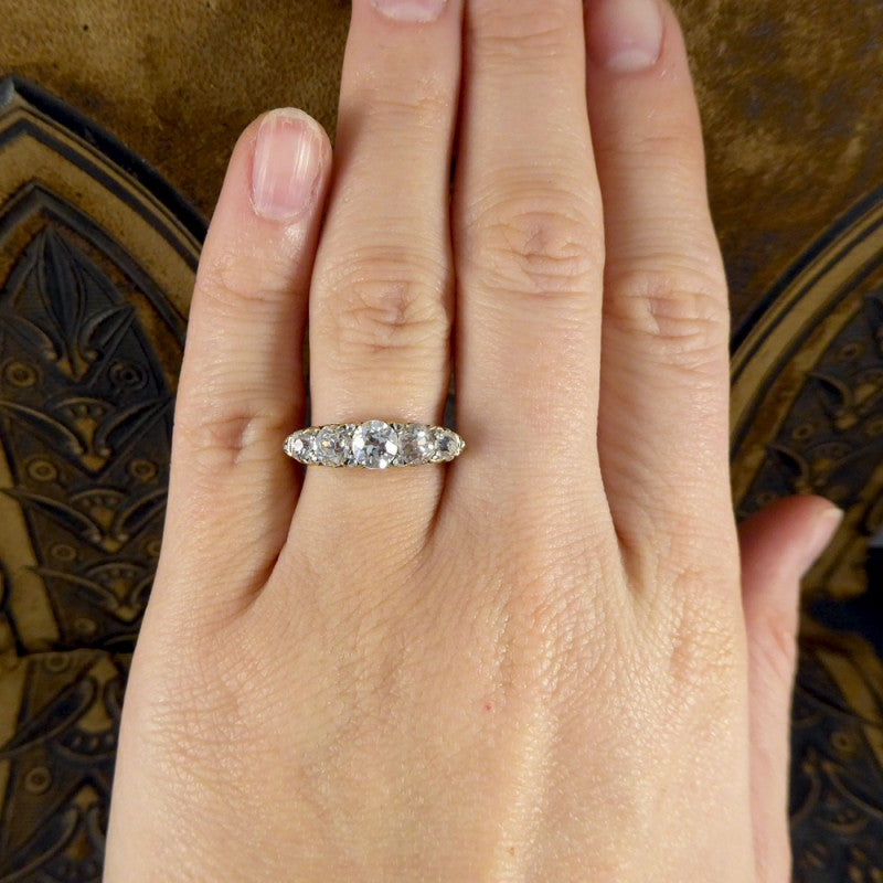 Antique Victorian Five Stone Diamond Ring