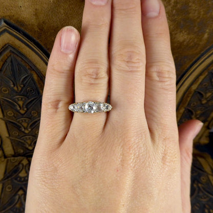 Antique Victorian Five Stone Diamond Ring