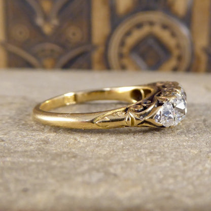 Antique Victorian Five Stone Diamond Ring