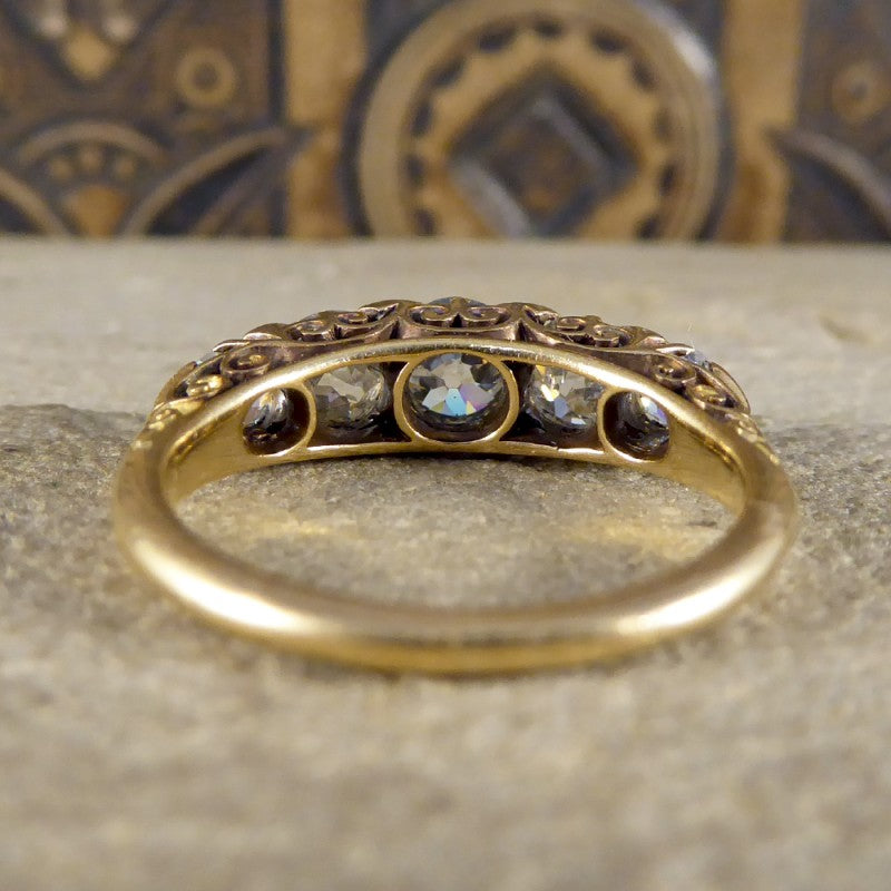 Antique Victorian Five Stone Diamond Ring