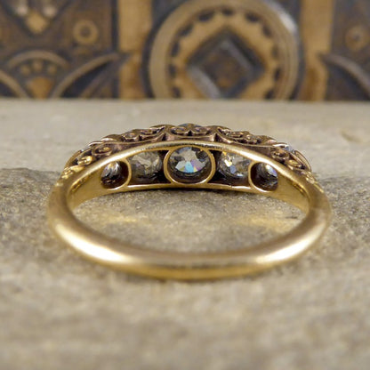 Antique Victorian Five Stone Diamond Ring