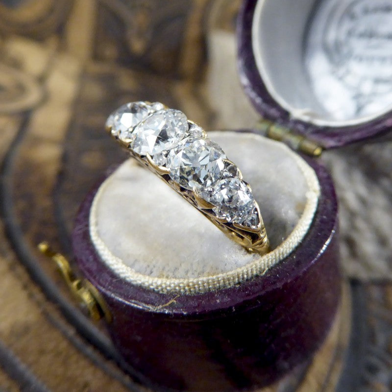 Antique Victorian Five Stone Diamond Ring