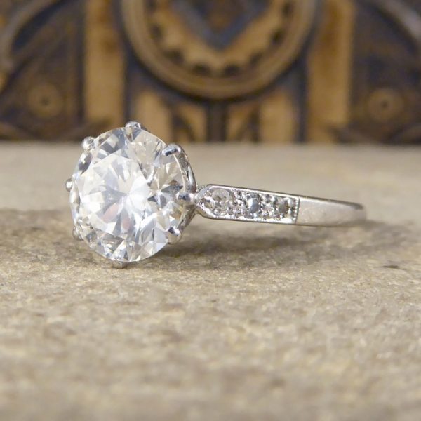 Antique Art Deco Diamond Solitaire Engagement Ring