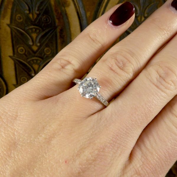 Antique Art Deco Diamond Solitaire Engagement Ring