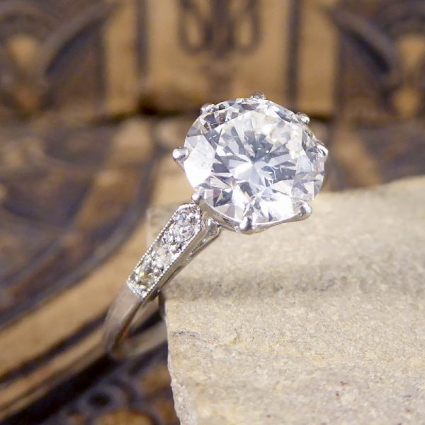 Antique Art Deco Diamond Solitaire Engagement Ring