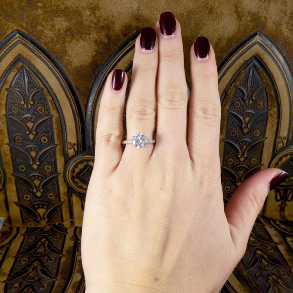 Antique Art Deco Diamond Solitaire Engagement Ring