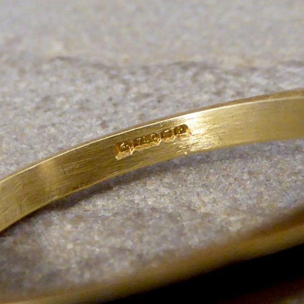 Orange Topaz and Diamond Cluster Ring