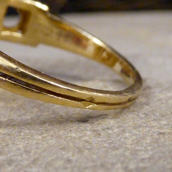 Vintage 1.65ct Cabochon Emerald and Diamond Ring