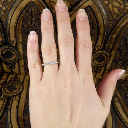 0.50ct Brilliant Cut Diamond Engagement Ring, 18ct White Gold