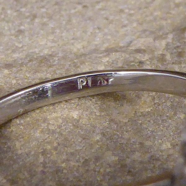 Aquamarine and Diamond Halo Cluster Ring