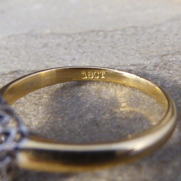 Antique Edwardian Diamond and Pearl Cluster Ring