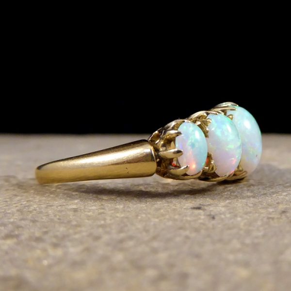 Antique Victorian Five Stone Opal Ring
