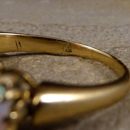 Antique Victorian Five Stone Opal Ring