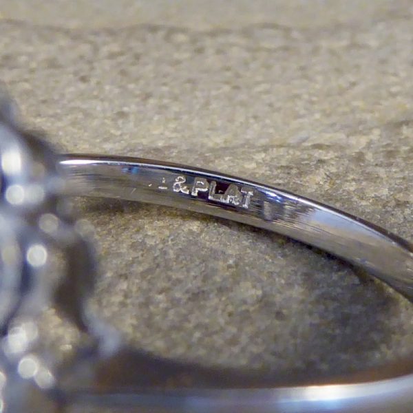 1.40ct Oval Cut Sapphire and Diamond Cluster Ring