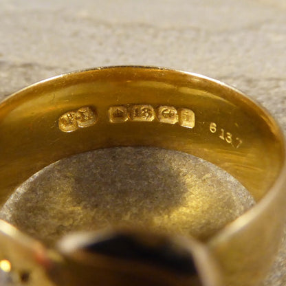 Antique Victorian Diamond Set Buckle Ring