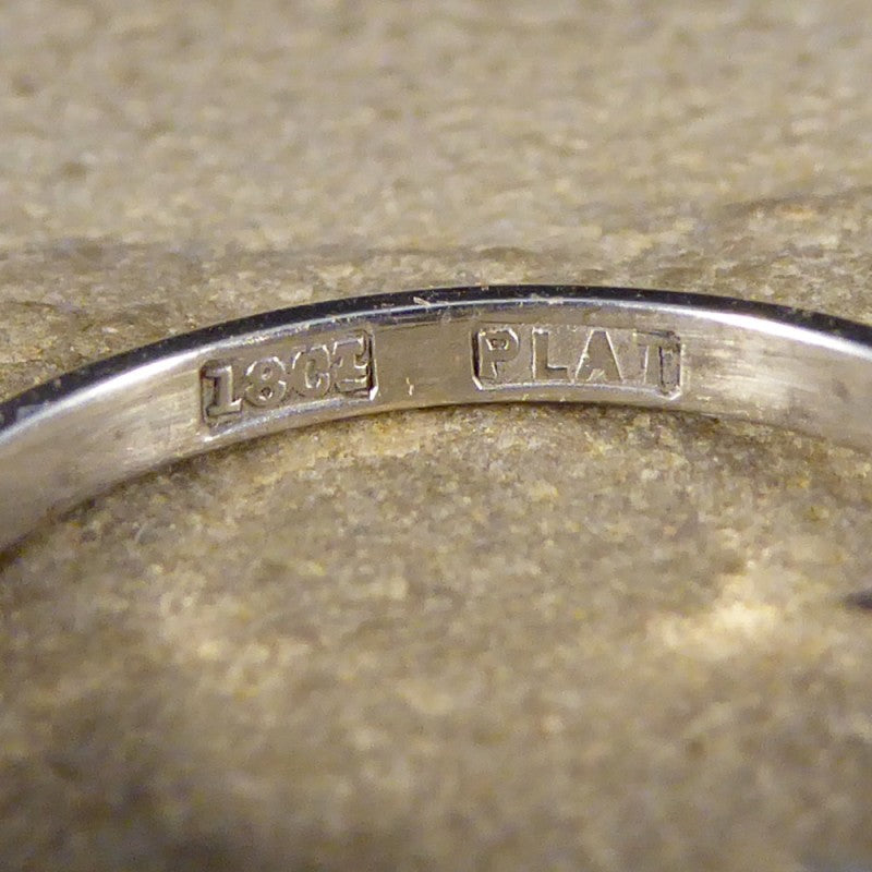 Vintage 1.25ct Round Cut Diamond Three Stone Ring