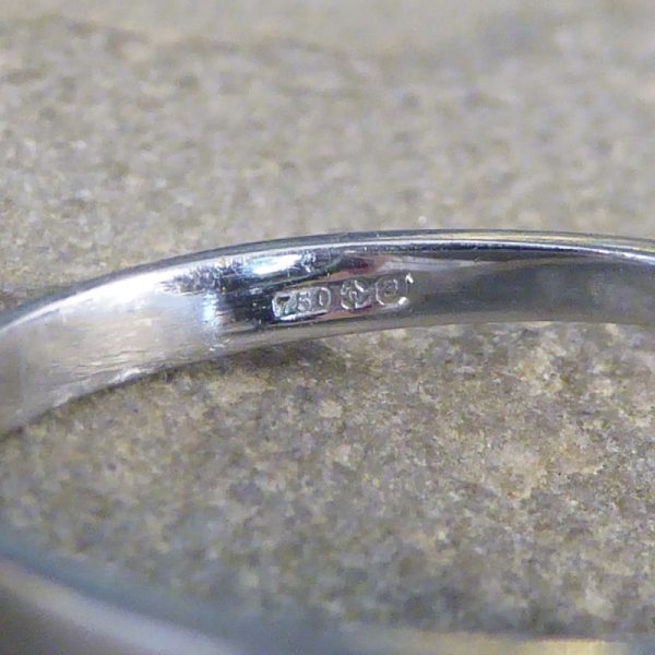 3.60ct Blue Topaz and Diamond Cluster Ring in 18ct White Gold