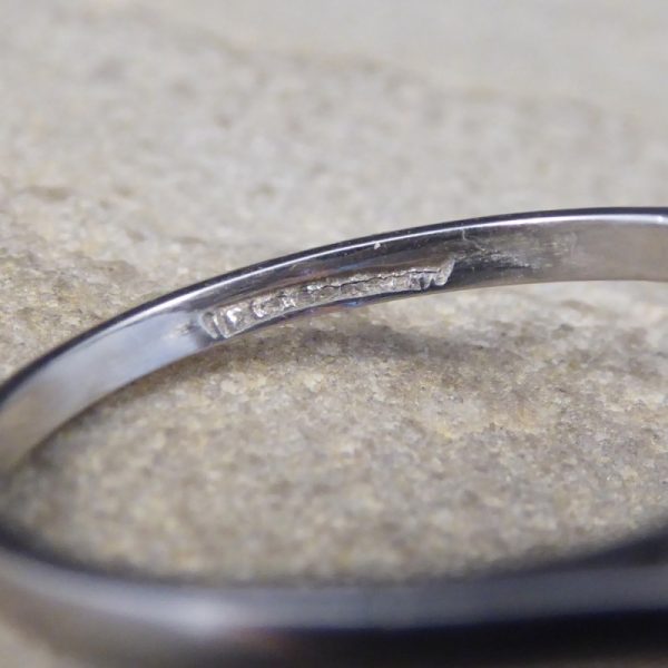 Antique Edwardian Diamond Set Geometric Kite Shape Ring, Platinum