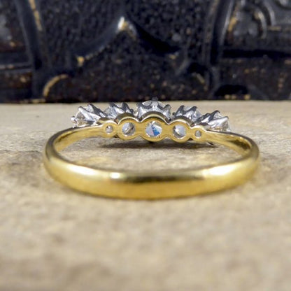 Vintage 2.15ct Five Stone Diamond Ring in 18ct Gold