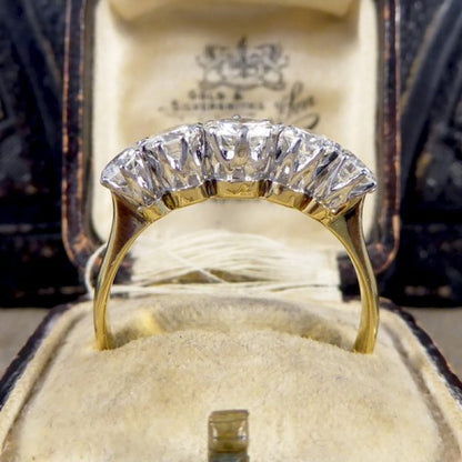 Vintage 2.15ct Five Stone Diamond Ring in 18ct Gold