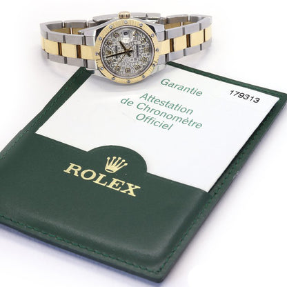 Rolex Lady Datejust 18ct Gold and Steel Watch with Diamonds