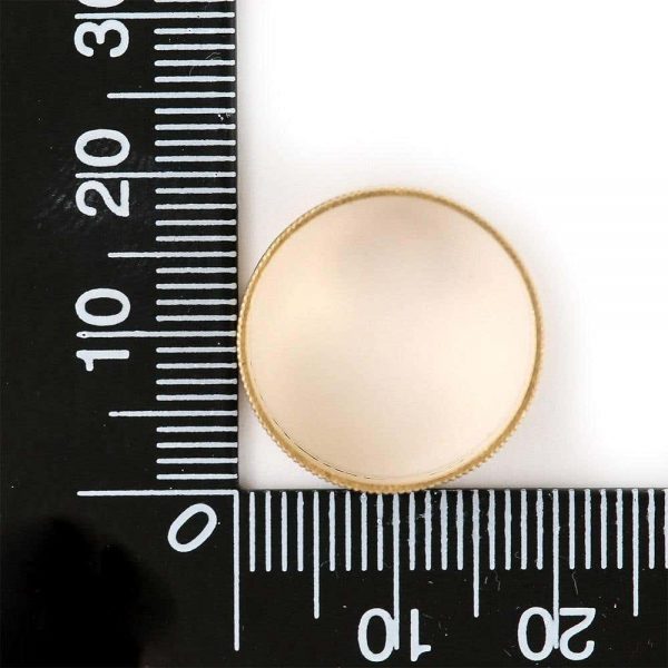 Antique Georgian 'In Memory Of' 18ct Gold Black Enamel Band Ring, circa 1823