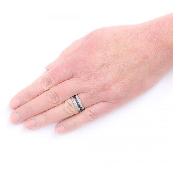 Vintage Art Deco Day and Night Ruby Sapphire and Diamond Ring Circa 1930