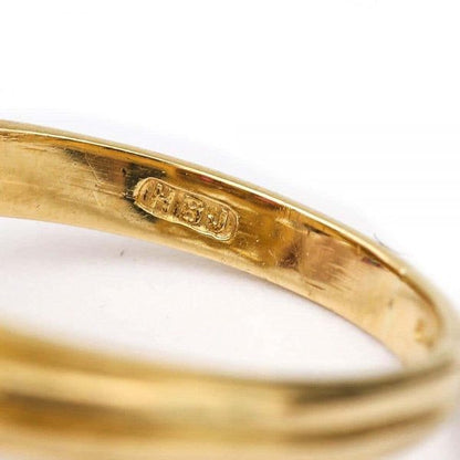 Vintage 18ct Yellow Gold Ruby and Diamond Sweetheart Ring