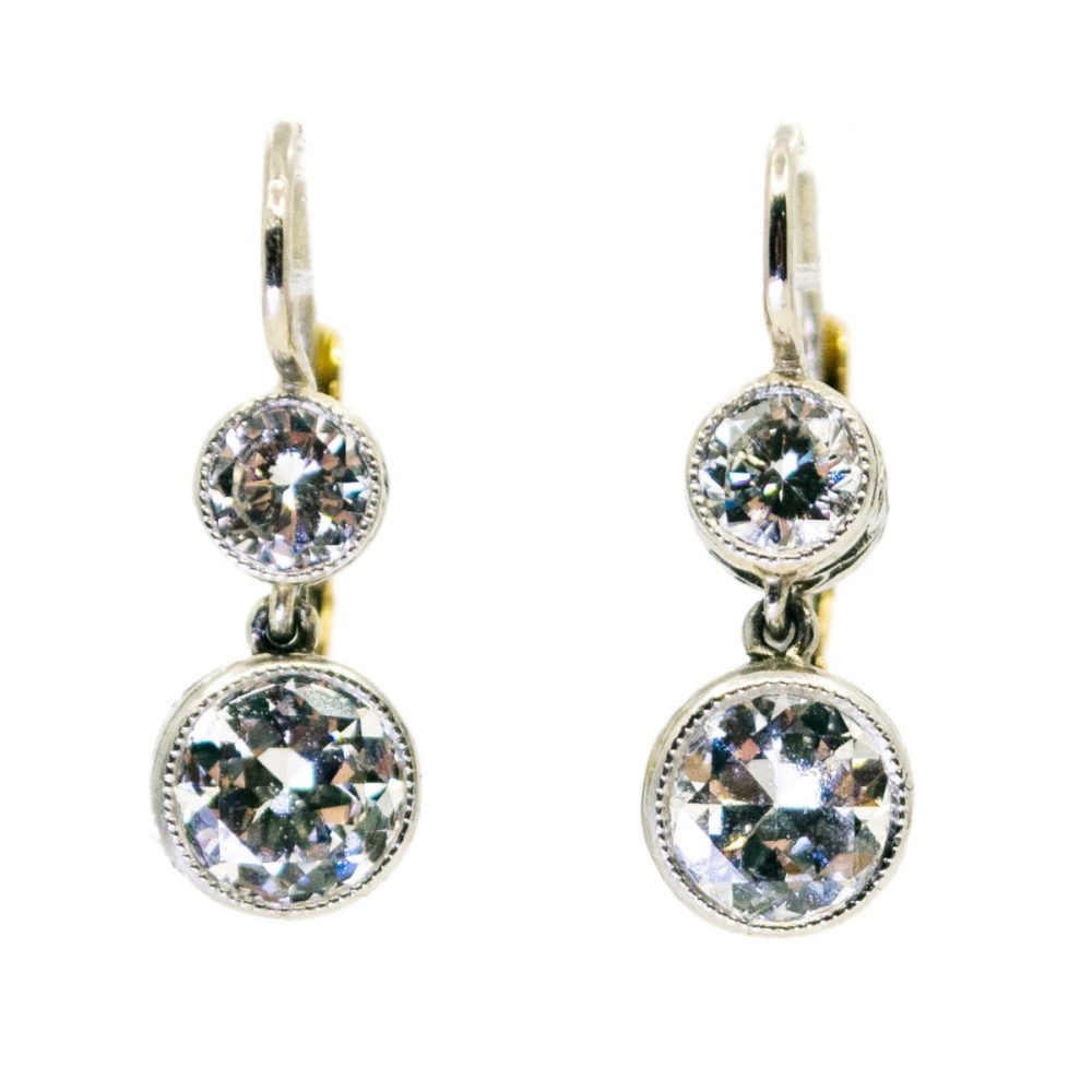 Retro Diamond Drop Earrings 1