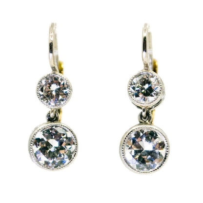 Retro Diamond Drop Earrings 1