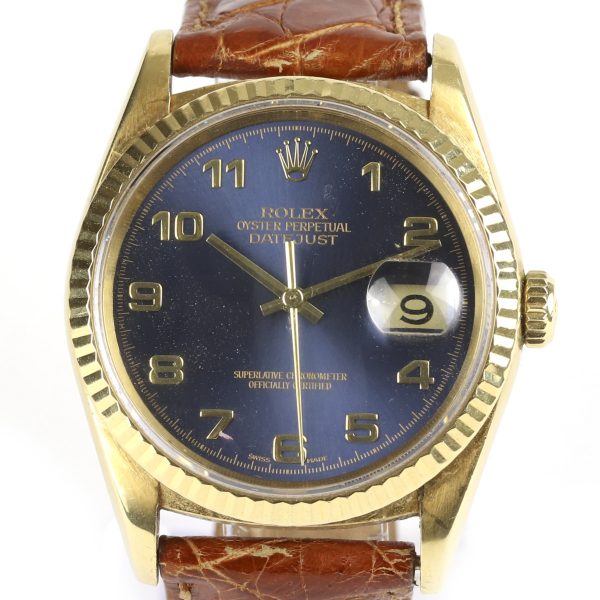 Rolex Datejust 18ct Yellow Gold 36mm Gents Unisex Model 16018