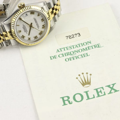 Rolex Datejust Steel & Gold Midsize 31mm with Papers