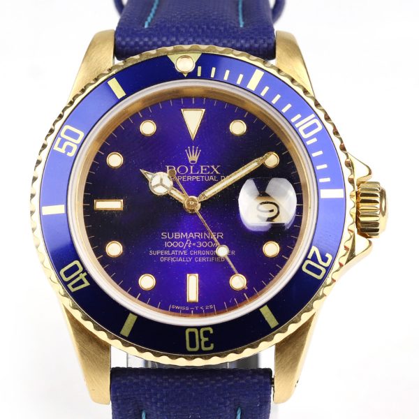 Rolex Oyster Perpetual Date Submariner 18ct Yellow Gold Ref 16808