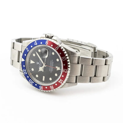 Vintage Rolex GMT Master II Pepsi 16710 Watch, Circa 1996