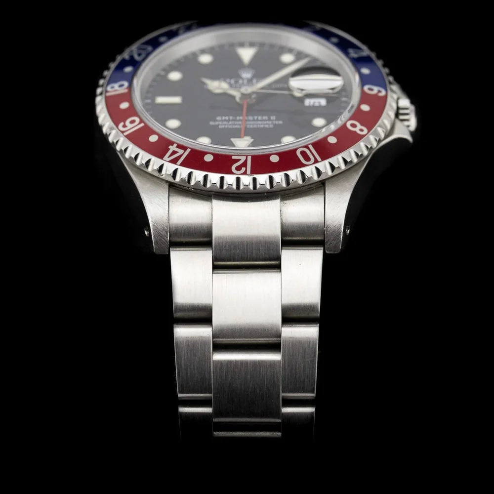 Vintage Rolex GMT Master II Pepsi 16710 Watch, Circa 1996