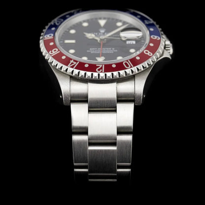 Vintage Rolex GMT Master II Pepsi 16710 Watch, Circa 1996