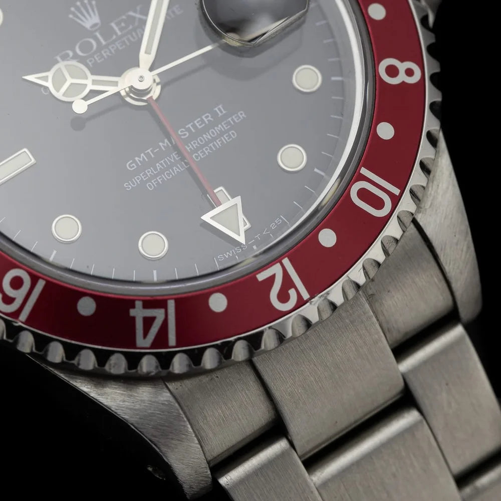 Vintage Rolex GMT Master II Pepsi 16710 Watch, Circa 1996