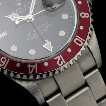 Vintage Rolex GMT Master II Pepsi 16710 Watch, Circa 1996