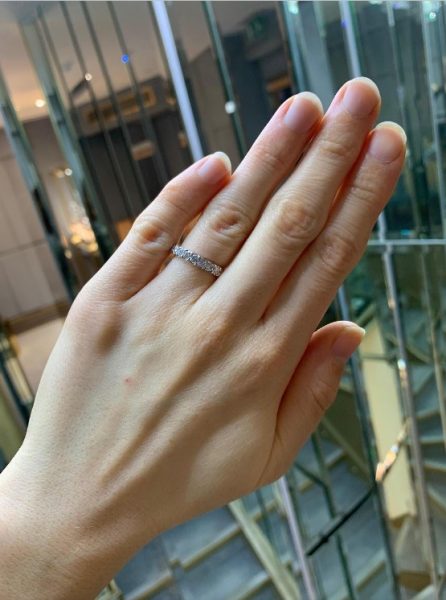 Round Brilliant Cut Diamond Half Eternity Ring, 1.04cts, 18ct White Gold