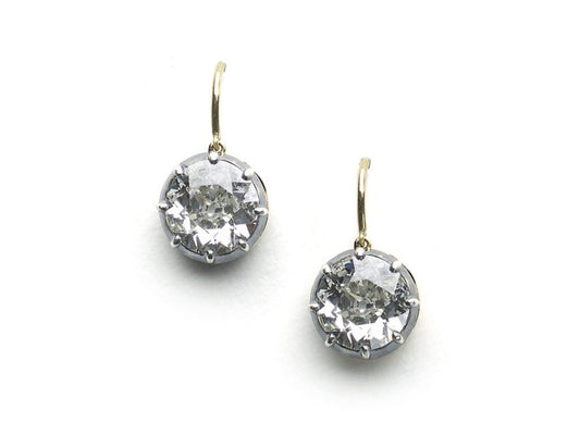 Antique Victorian Diamond Drop Earrings