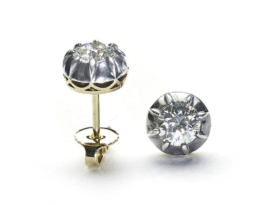 Antique Victorian Diamond Stud Earrings