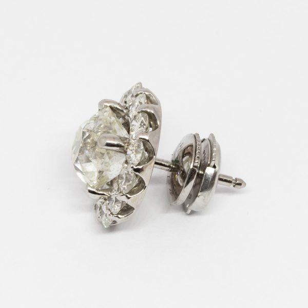 Diamond Cluster Earrings, 7.90ct
