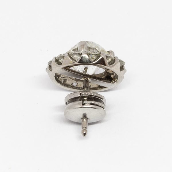 Diamond Cluster Earrings, 7.90ct