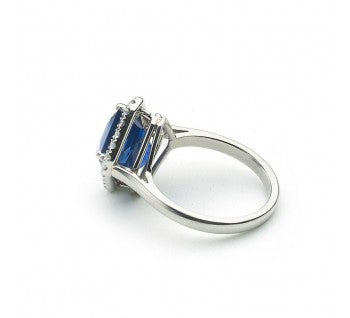 Sapphire and Diamond Ring