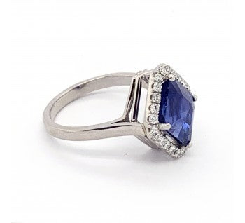 Sapphire and Diamond Ring