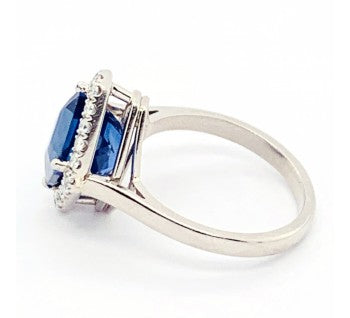 Sapphire and Diamond Ring