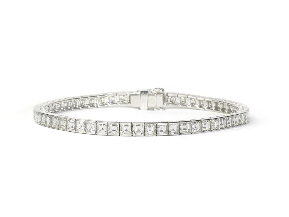 10.06ct Square Cut Diamond Bracelet